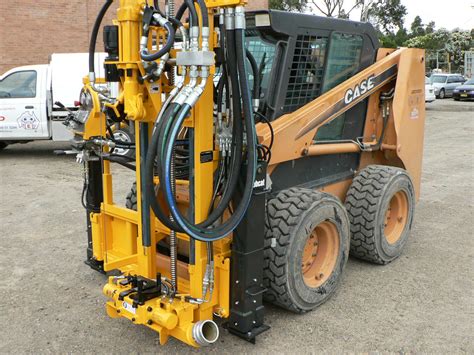 skid steer on water|skid steer drilling.